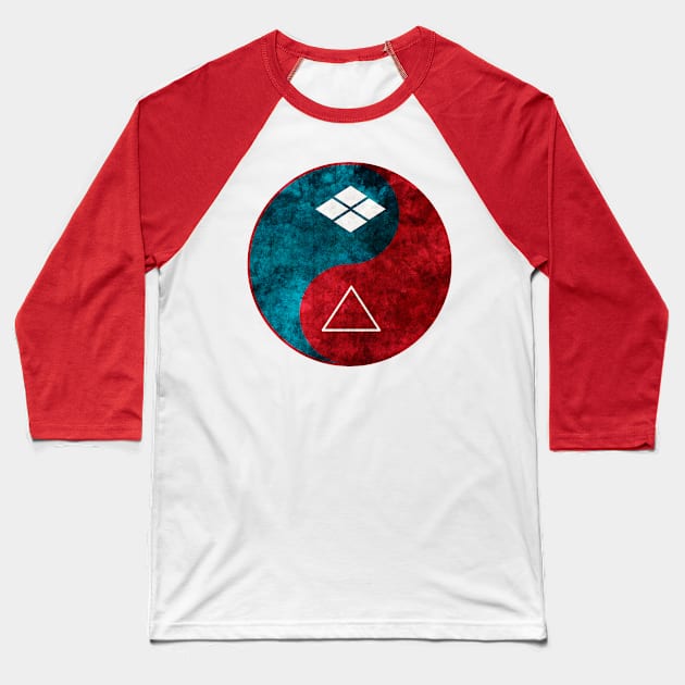 samurai champloo- Yin Yang 2 Baseball T-Shirt by Rebellion10